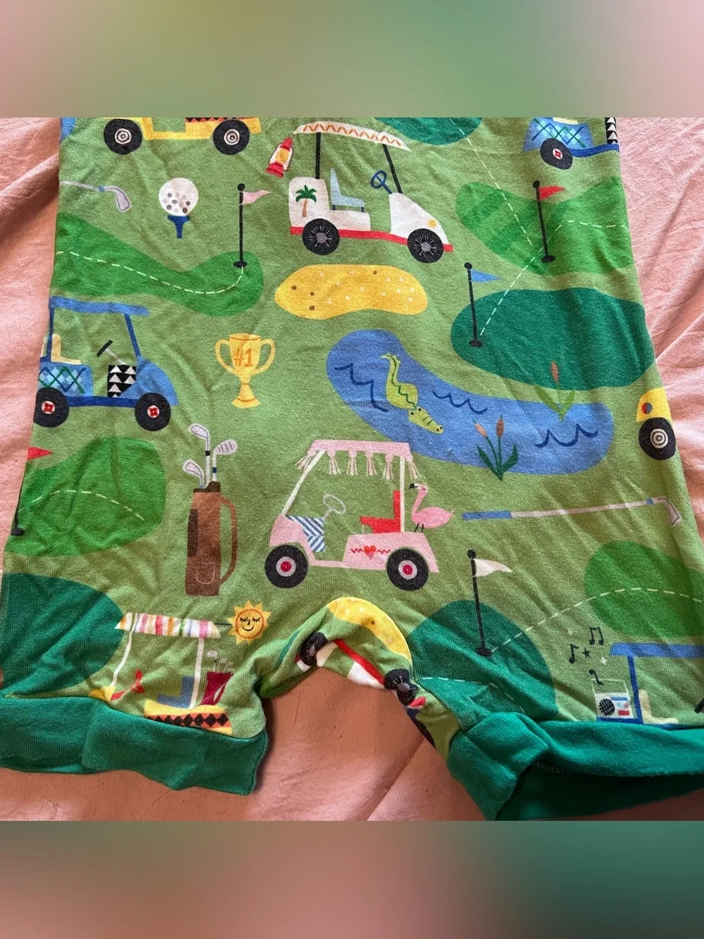 Little Sleepies Golf Print Shorty Zippy 0-3 Months